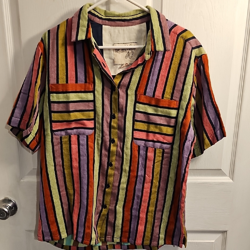 Ace & Jig Multicolor Striped Womens Shirt